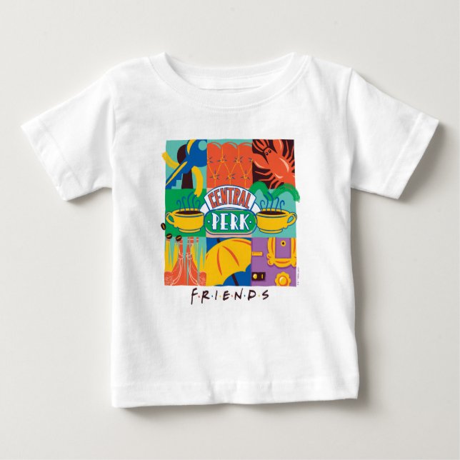 FRIENDS™ | Central Perk Vibrant Graphic Baby T-Shirt (Front)