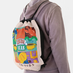 FRIENDS™ Central Perk Vibrant Graphic Drawstring Bag