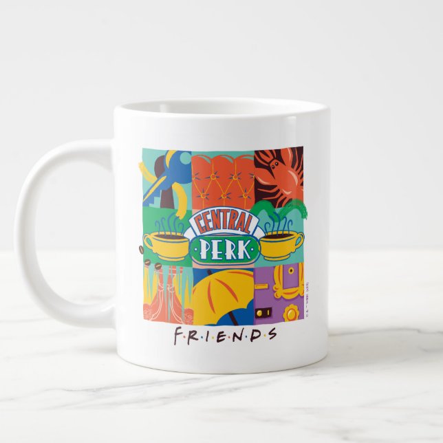 FRIENDS™ | Central Perk Vibrant Graphic Giant Coffee Mug (Left)