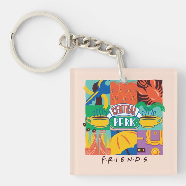 FRIENDS™ | Central Perk Vibrant Graphic Keychain (Front)
