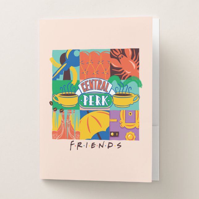 FRIENDS™ | Central Perk Vibrant Graphic Pocket Folder (Front)