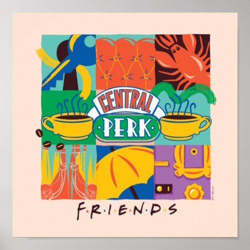 FRIENDS  Central Perk Vibrant Graphic Poster