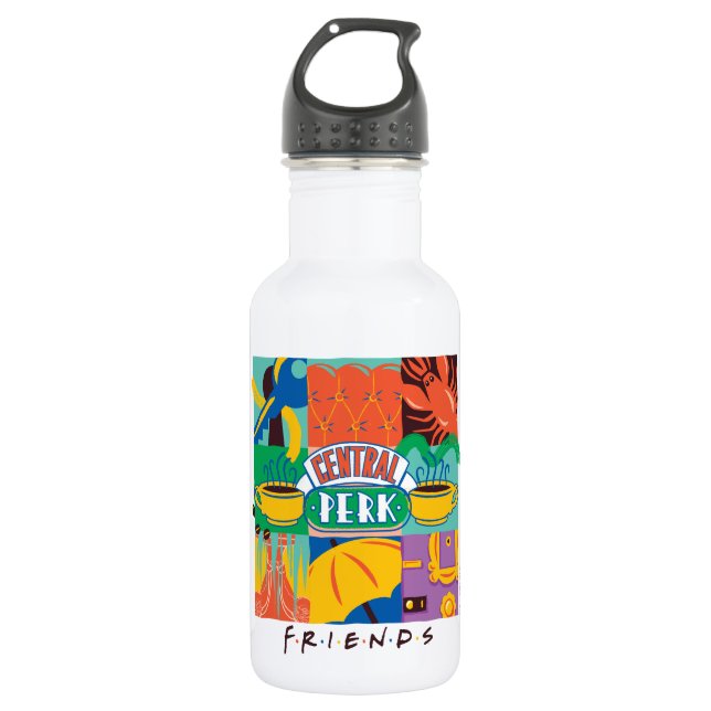 FRIENDS™ | Central Perk Vibrant Graphic Stainless Steel Water Bottle (Front)
