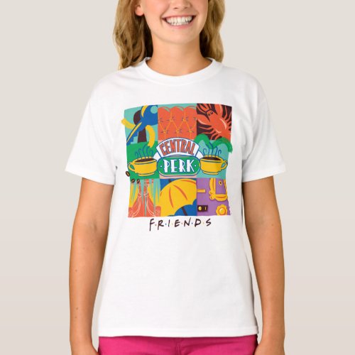 FRIENDS  Central Perk Vibrant Graphic T_Shirt
