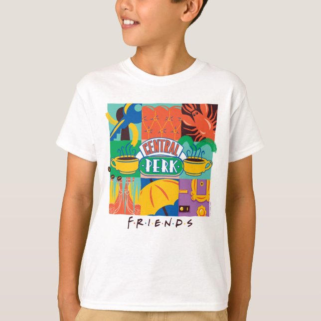 FRIENDS™ | Central Perk Vibrant Graphic T-Shirt (Front)