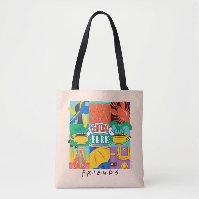 FRIENDS™ | Central Perk Vibrant Graphic Tote Bag (Front)