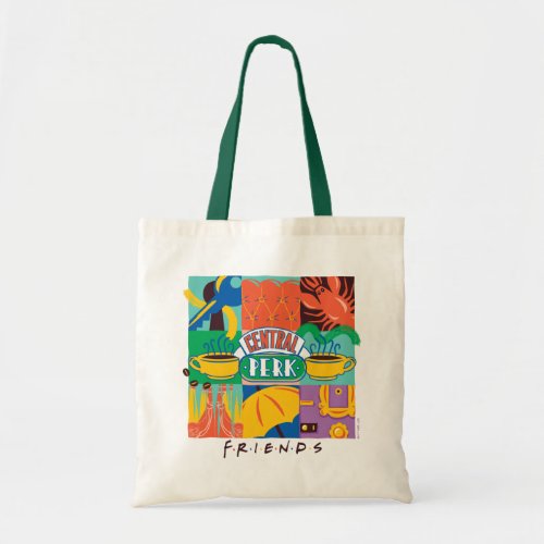 FRIENDS  Central Perk Vibrant Graphic Tote Bag