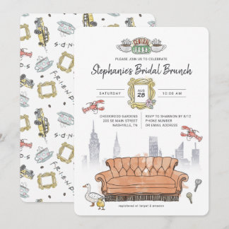FRIENDS™ | Central Perk Watercolor Bridal Brunch Invitation