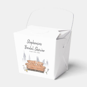 FRIENDS™ Central Perk Watercolor Bridal Shower Favor Boxes