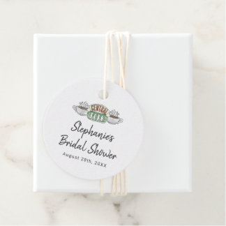 FRIENDS™ | Central Perk Watercolor Bridal Shower Favor Tags