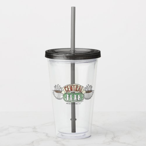 FRIENDS  Central Perk Watercolor Logo Acrylic Tumbler