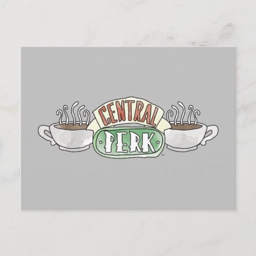 FRIENDS  Central Perk Watercolor Logo Invitation Postcard