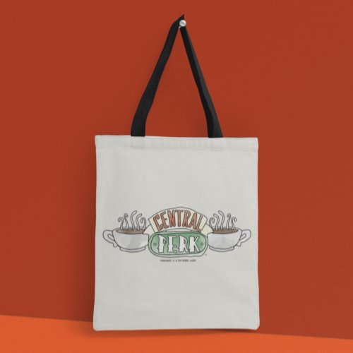 FRIENDS  Central Perk Watercolor Logo Tote Bag