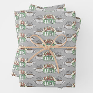 FRIENDS™ Central Perk Watercolor Logo Wrapping Paper Sheets