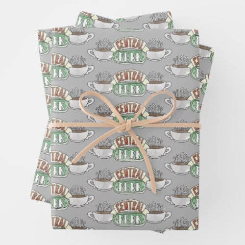 FRIENDS  Central Perk Watercolor Logo Wrapping Paper Sheets