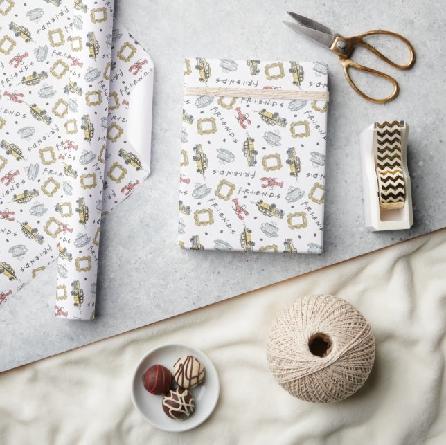 FRIENDS™ | Central Perk Watercolor Pattern Wrapping Paper (Crafts)