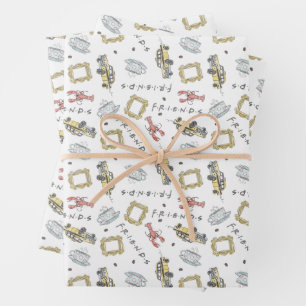 FRIENDS™ Central Perk Watercolor Pattern Wrapping Paper Sheets