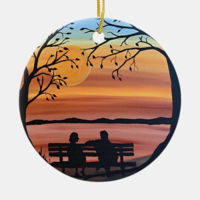 Friends Ceramic Ornament (Front)