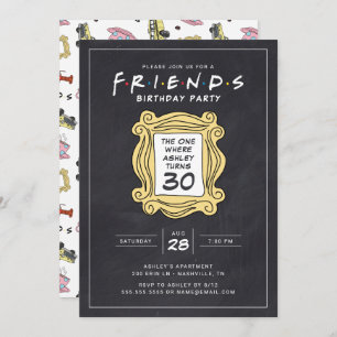 FRIENDS™   Chalkboard 30th Birthday Invitation