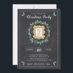 FRIENDS™ | Chalkboard Christmas Party Invitation<br><div class="desc">Set the stage for a festive celebration with the FRIENDS™ Chalkboard Christmas Party Invitation. Featuring a charming chalkboard background, the iconic FRIENDS™ logo, and holiday-themed accents, this invitation is perfect for hosting a nostalgic and fun Christmas gathering. Customizable with your party details, it’s an ideal choice for fans of the...</div>