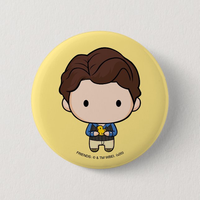 FRIENDS™ | Chandler Chibi Button (Front)
