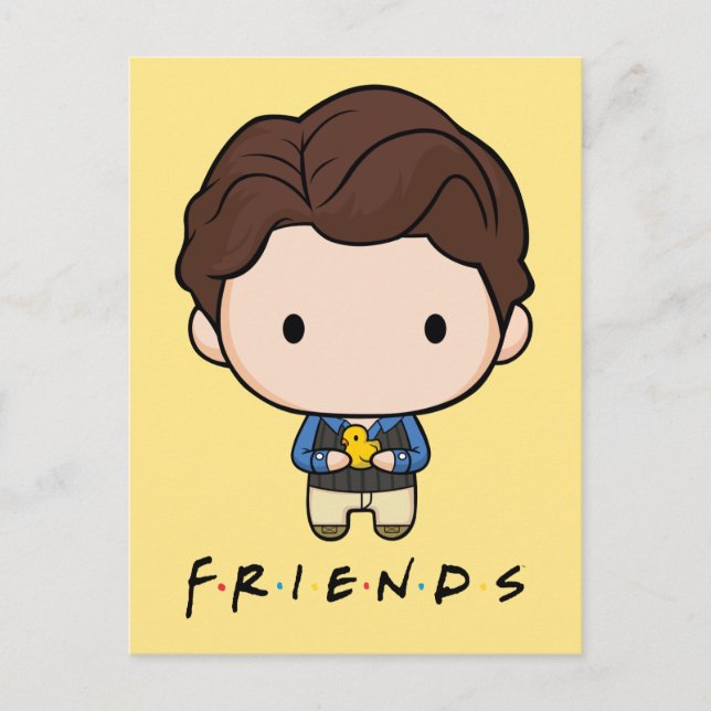FRIENDS™ | Chandler Chibi Invitation Postcard (Front)