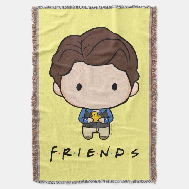 FRIENDS™ | Chandler Chibi Throw Blanket (Front Vertical)