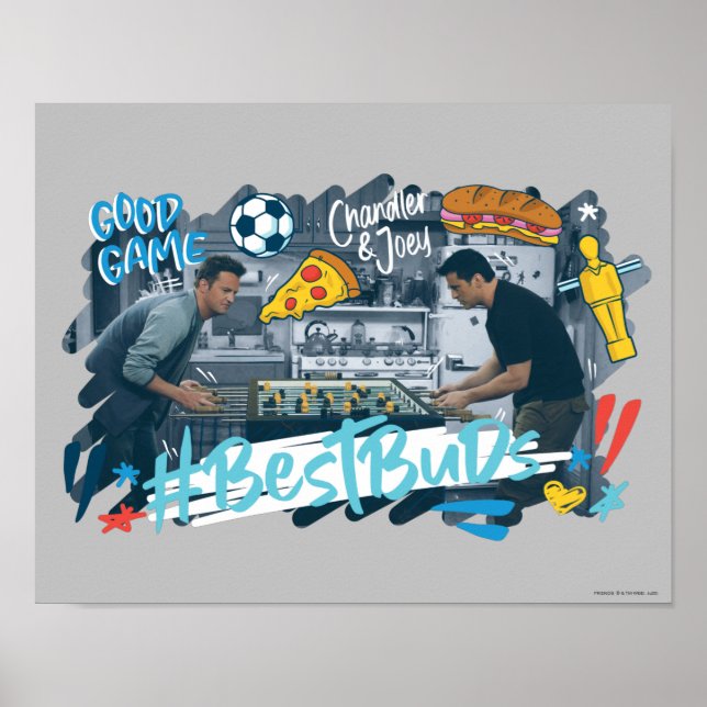 FRIENDS™ | Chandler & Joey - Best Buds Poster (Front)