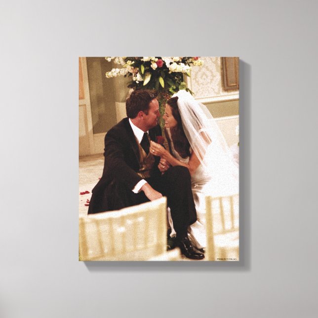 FRIENDS™ | Chandler & Monica Married Canvas Print (Front)