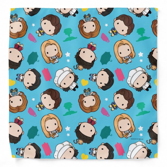 FRIENDS™ | Character Chibi Pattern Bandana (Front)