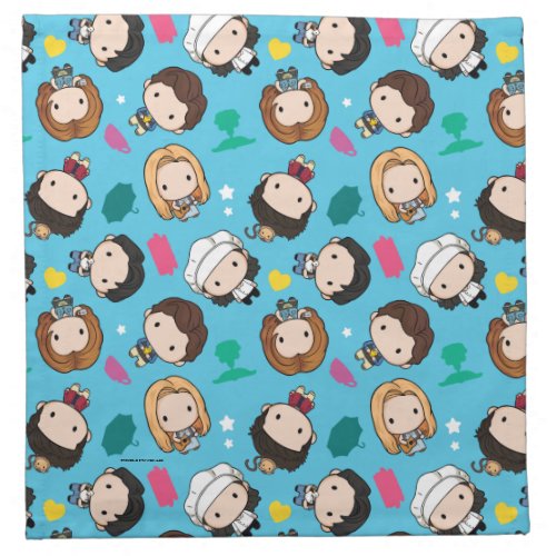 FRIENDS  Character Chibi Pattern Cloth Napkin