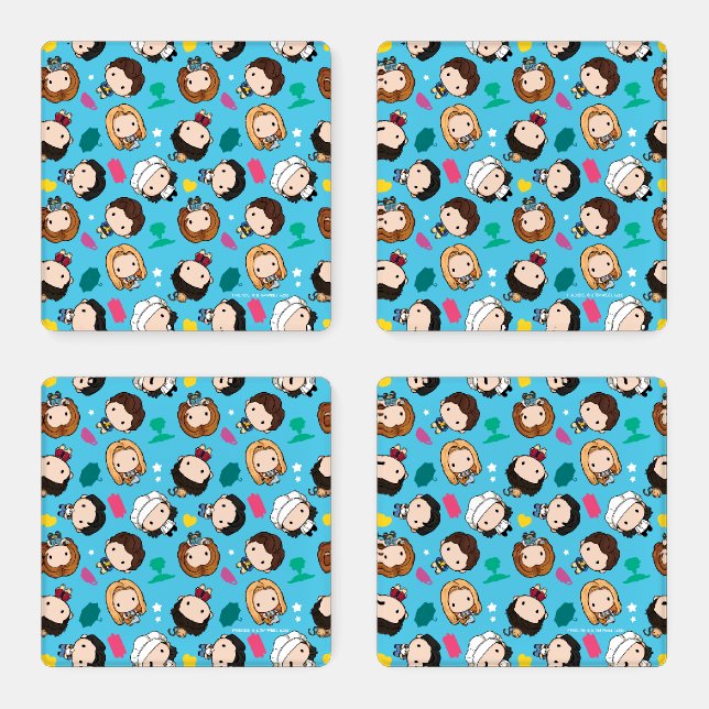 FRIENDS™ | Character Chibi Pattern Coaster Set (Set)