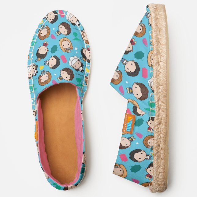FRIENDS™ | Character Chibi Pattern Espadrilles (Side)