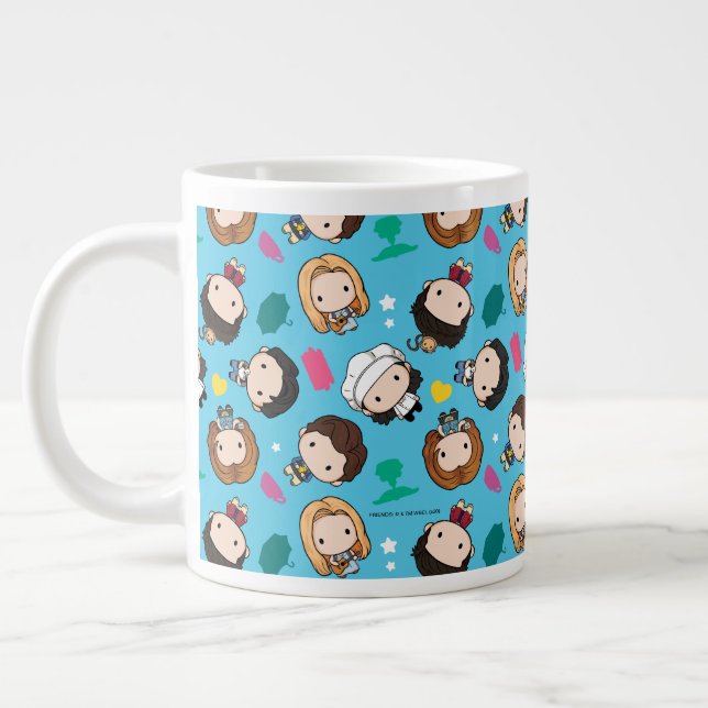 FRIENDS™ | Character Chibi Pattern Giant Coffee Mug (Left)