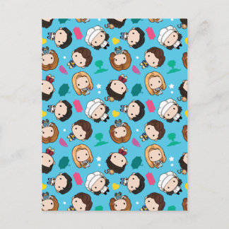 FRIENDS™ | Character Chibi Pattern Invitation Postcard
