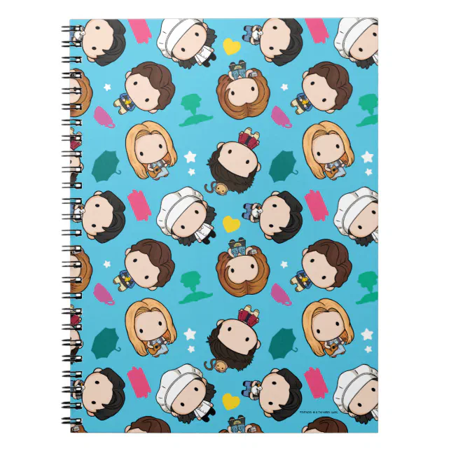 Notebook Chibi FRIENDS™ | Character Chibi Pattern Notebook | Zazzle