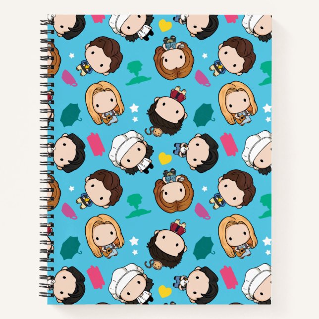 FRIENDS™ | Character Chibi Pattern Notebook (Front)