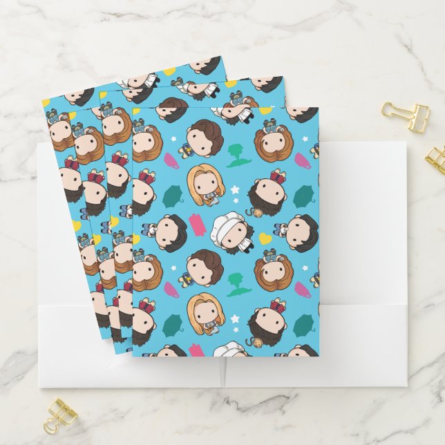 FRIENDS™ | Character Chibi Pattern Pocket Folder (In Situ)