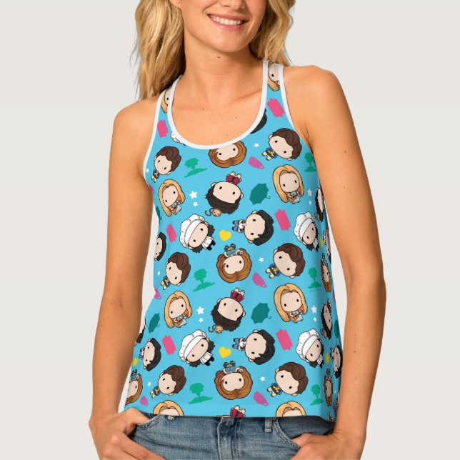 FRIENDS™ | Character Chibi Pattern Tank Top (Front)