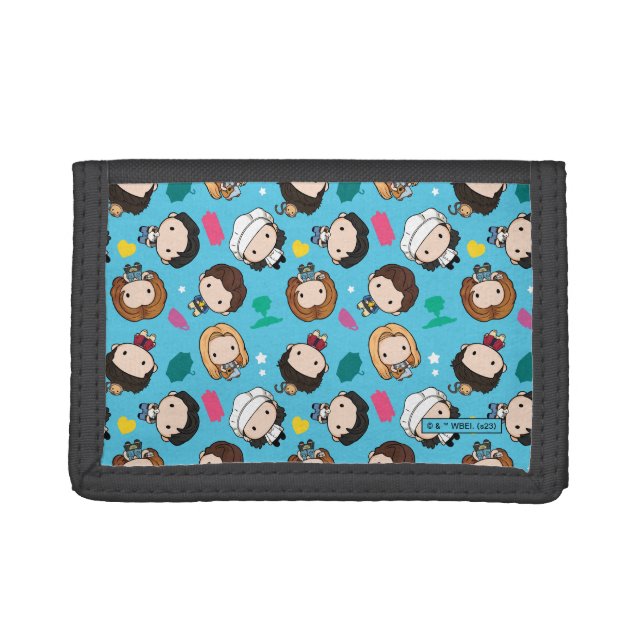 FRIENDS™ | Character Chibi Pattern Trifold Wallet (Front)
