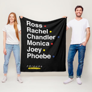 FRIENDS™   Character Names Fleece Blanket