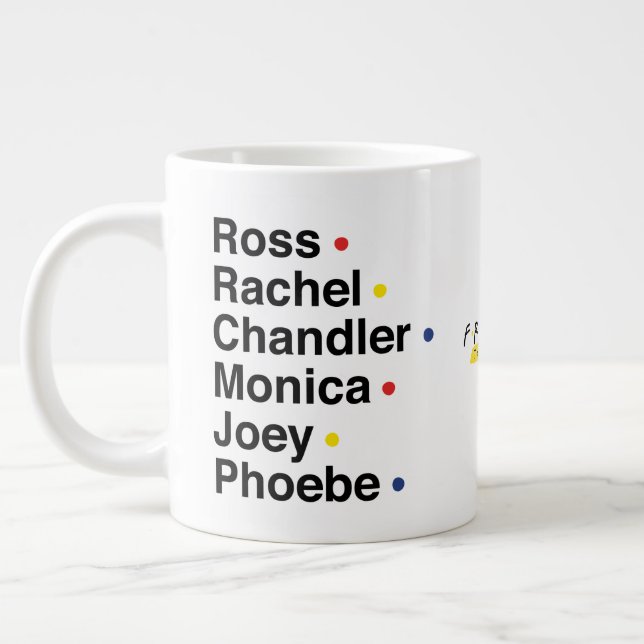 FRIENDS™ | Character Names Giant Coffee Mug (Left)