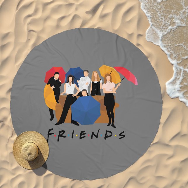 FRIENDS™ Character Silhouette Beach Towel (Beach)