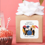 FRIENDS™ Character Silhouette | Birthday Gift Tag<br><div class="desc">This awesome graphic features all your favorite FRIENDS™ characters.</div>