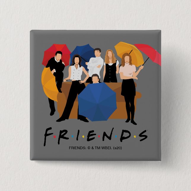 FRIENDS™ Character Silhouette Button (Front)