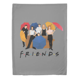 FRIENDS™ Character Silhouette Duvet Cover