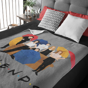 FRIENDS™ Character Silhouette Fleece Blanket