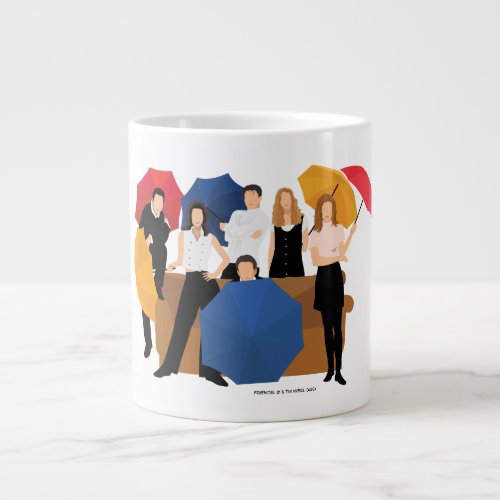 FRIENDS Character Silhouette Giant Coffee Mug