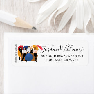 FRIENDS™ Character Silhouette Label