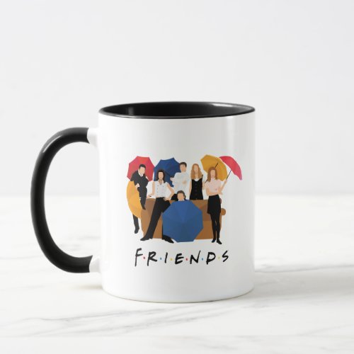 FRIENDS Character Silhouette Mug